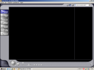 Windows Media Player 7 en Windows Millenium.