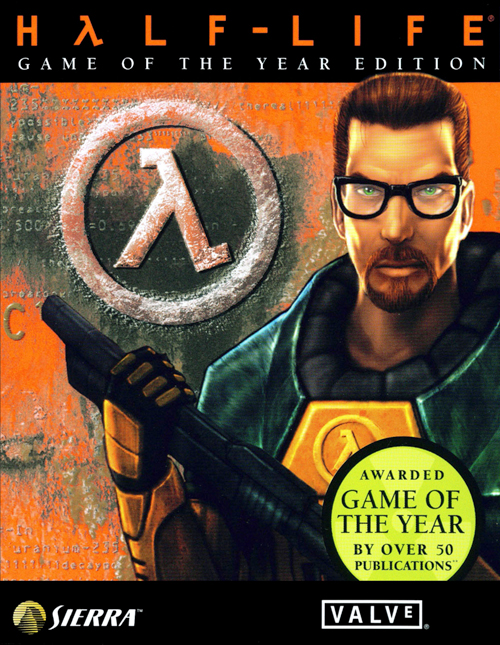 Portada de Half-Life (Version Distribuida por Sierra)